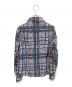 Vivienne Westwood RED LABEL (ヴィヴィアンウエストウッドレッドレーベル) レーヨンブレンドチェックシャツ　357-01-89009 ネイビー サイズ:2：12000円