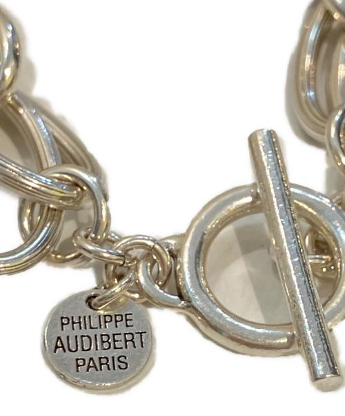 philippe audibert（フィリップオーディベール）philippe audibert (フィリップオーディベール) チェーンブレスレット シルバーの古着・服飾アイテム
