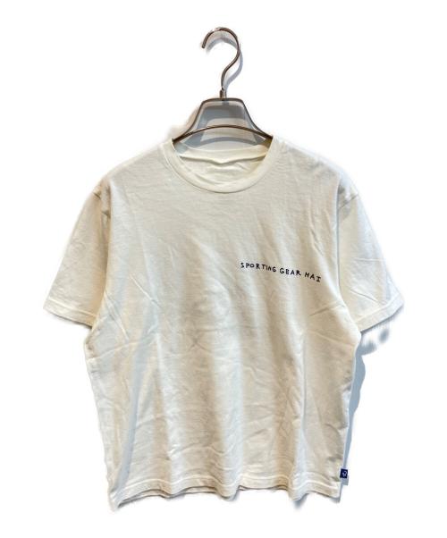 HAI SPORTING GEAR（ハイスポーティングギア）HAI SPORTING GEAR (ハイスポーティングギア) プリントTシャツ ホワイト サイズ:Ｍの古着・服飾アイテム