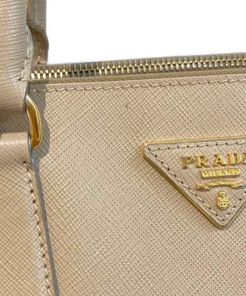 PRADA（プラダ）PRADA (プラダ) ガレリア2WAYショルダーバッグ ベージュの古着・服飾アイテム