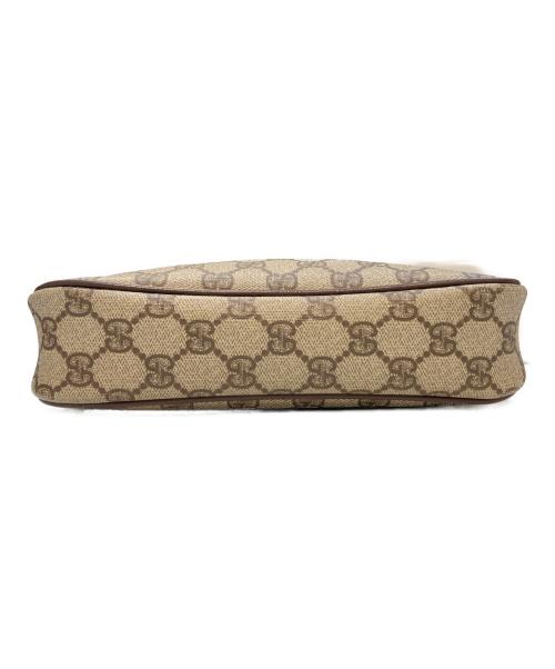 GUCCI（グッチ）GUCCI (グッチ) PVCショルダーバッグ　GG ブラウンの古着・服飾アイテム