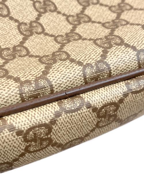 GUCCI（グッチ）GUCCI (グッチ) PVCショルダーバッグ　GG ブラウンの古着・服飾アイテム