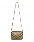 GUCCI (グッチ) PVCショルダーバッグ　GG ブラウン：15000円