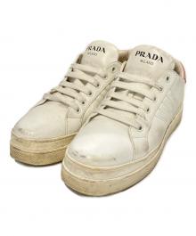 PRADA（プラダ）の古着「ローカットスニーカー　1E536L」｜ホワイト