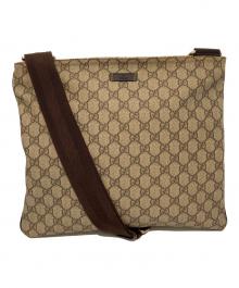GUCCI（グッチ）の古着「ショルダーバッグ　201446　GGスプリーム」｜ブラウン