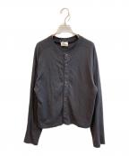 THE SHINZONEザ シンゾーン）の古着「クルーネックニットカーディガン/C/W CREW NECK CARDIGAN」｜ブラック