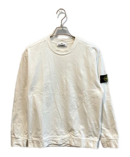 STONE ISLAND（ストーンアイランド）STONE ISLAND (ストーンアイランド) クルーネックカットソー　771563750 ホワイト サイズ:Sの古着・服飾アイテム