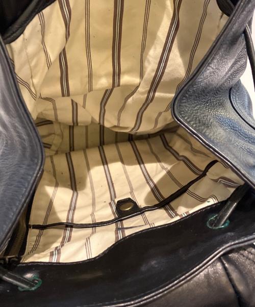 B.stuff（ビースタッフ）B.stuff (ビースタッフ) オールレザーリュック ブラックの古着・服飾アイテム