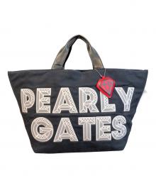 PEARLY GATES（パーリーゲイツ）の古着「トートバッグ/ロゴロッカーバッグ」｜ネイビー