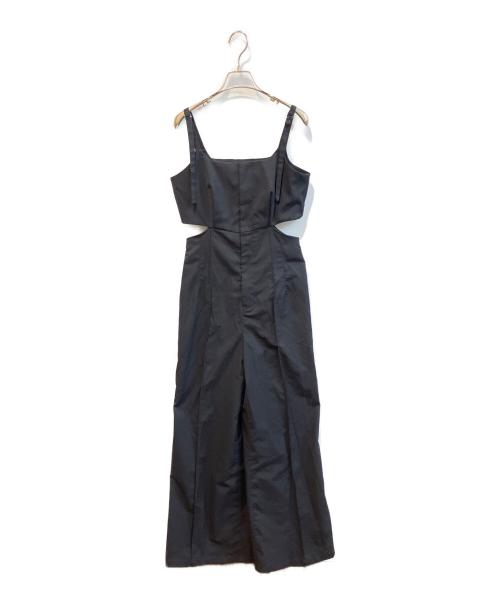 Sov.（ソブ）Sov. (ソブ) リネンライクカットアウトオールインワン　0301-460-241B ブラック サイズ:Mの古着・服飾アイテム