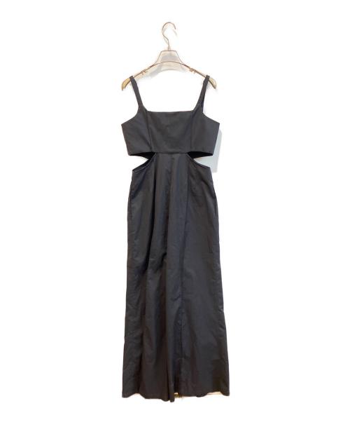 Sov.（ソブ）Sov. (ソブ) リネンライクカットアウトオールインワン　0301-460-241B ブラック サイズ:Mの古着・服飾アイテム