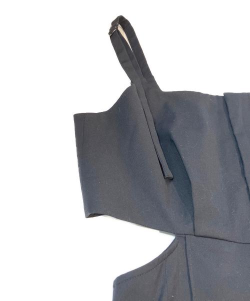 Sov.（ソブ）Sov. (ソブ) リネンライクカットアウトオールインワン　0301-460-241B ブラック サイズ:Mの古着・服飾アイテム