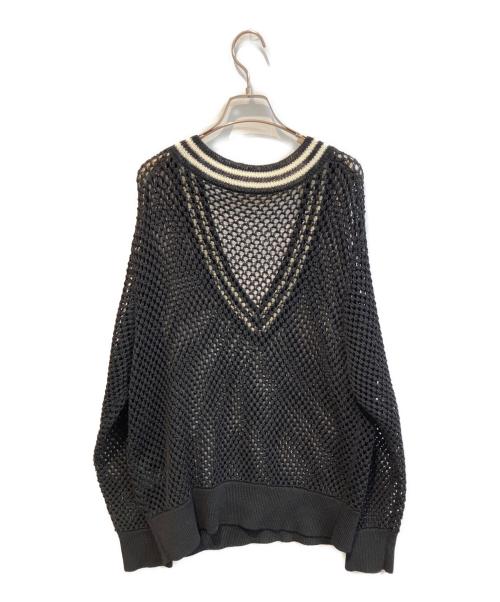 Spick and Span（スピック＆スパン）Spick and Span (スピック＆スパン) Vネックチルデンニット ブラック サイズ:なしの古着・服飾アイテム