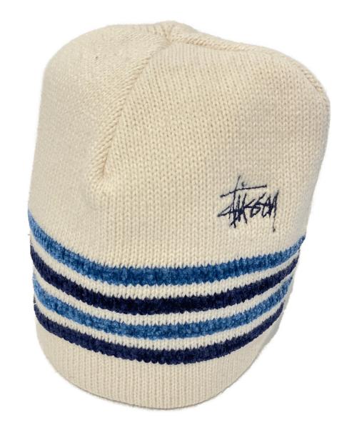 stussy（ステューシー）stussy (ステューシー) ニット帽 アイボリーの古着・服飾アイテム