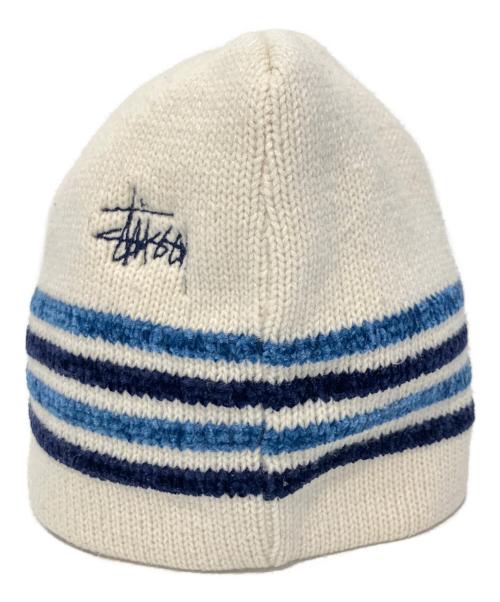 stussy（ステューシー）stussy (ステューシー) ニット帽 アイボリーの古着・服飾アイテム