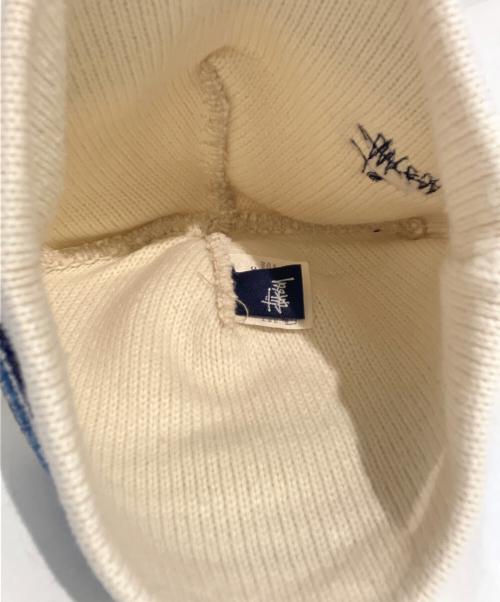 stussy（ステューシー）stussy (ステューシー) ニット帽 アイボリーの古着・服飾アイテム