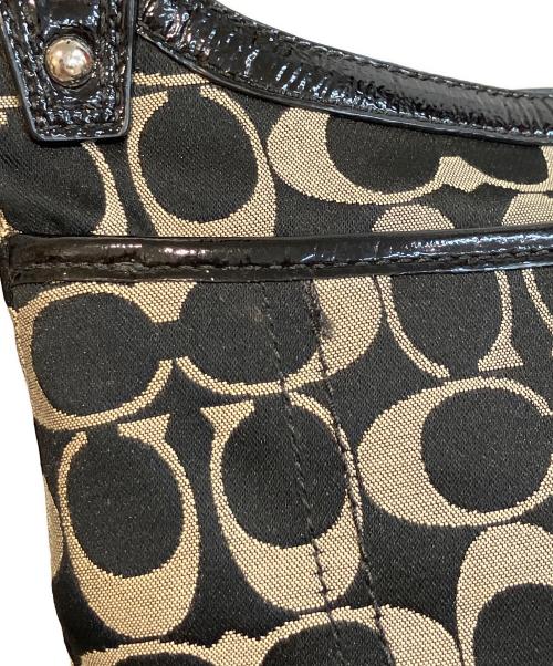 COACH（コーチ）COACH (コーチ) ショルダーバッグ　F19259　シグネチャー ブラックの古着・服飾アイテム