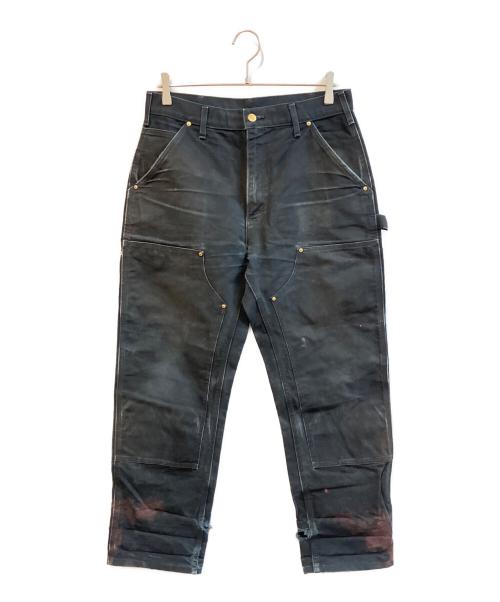 CarHartt（カーハート）CarHartt (カーハート) ダブルニーペインターパンツ ブラック サイズ:32×30の古着・服飾アイテム