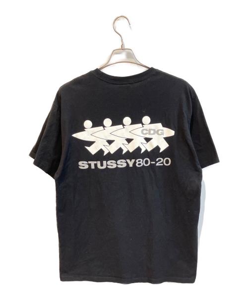 stussy（ステューシー）stussy (ステューシー) CDG (シーディージー) 半袖Tシャツ ブラック サイズ:Lの古着・服飾アイテム