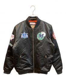 MITCHELL & NESS（ミッチェルアンドネス）の古着「ボンバージャケット」｜ブラック