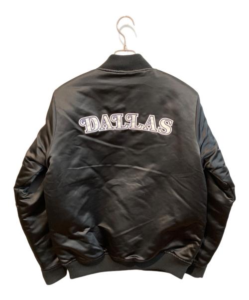 MITCHELL & NESS（ミッチェルアンドネス）MITCHELL & NESS (ミッチェルアンドネス) ボンバージャケット ブラック サイズ:MEDIUMの古着・服飾アイテム
