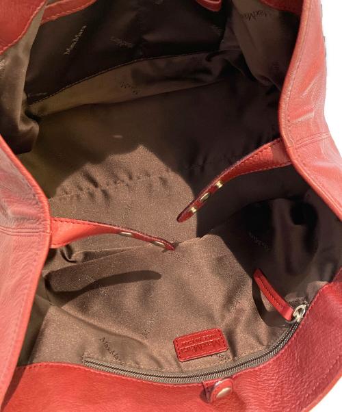 MaxMara（マックスマーラ）MaxMara (マックスマーラ) ハンドバッグ ボルドーの古着・服飾アイテム