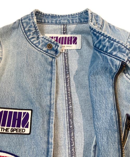 SHIDEN（シデン）shiden (シデン) MOTOR CYCLE DENIM JACKET インディゴ サイズ:Lの古着・服飾アイテム