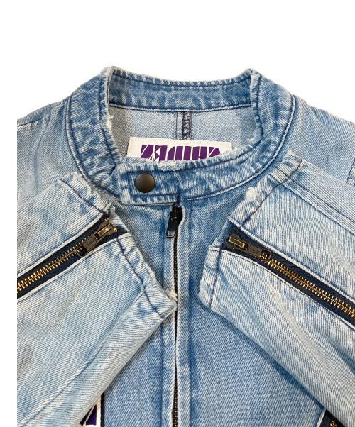 SHIDEN（シデン）shiden (シデン) MOTOR CYCLE DENIM JACKET インディゴ サイズ:Lの古着・服飾アイテム