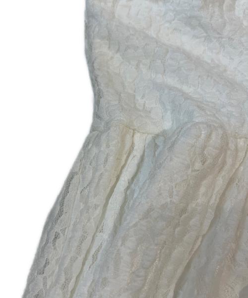 Noble（ノーブル）Noble (ノーブル) ニットライクジョーゼット2wayワンピース ホワイト サイズ:M 未使用品の古着・服飾アイテム