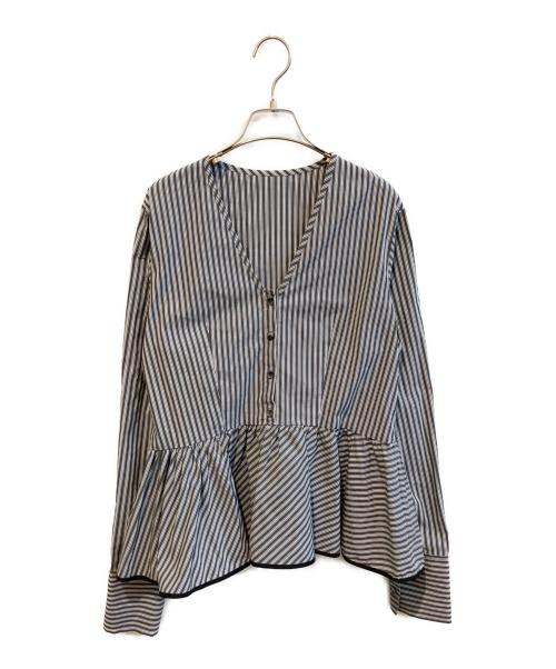 MAISON SPECIAL（メゾンスペシャル）MAISON SPECIAL (メゾンスペシャル) Edge Trim Ruffle Shirt ブラック サイズ:Fの古着・服飾アイテム