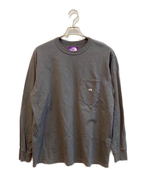 THE NORTHFACE PURPLELABEL（ザ・ノースフェイス パープルレーベル）THE NORTHFACE PURPLELABEL (ザ・ノースフェイス パープルレーベル) 長袖Tシャツ グレー サイズ:Mの古着・服飾アイテム