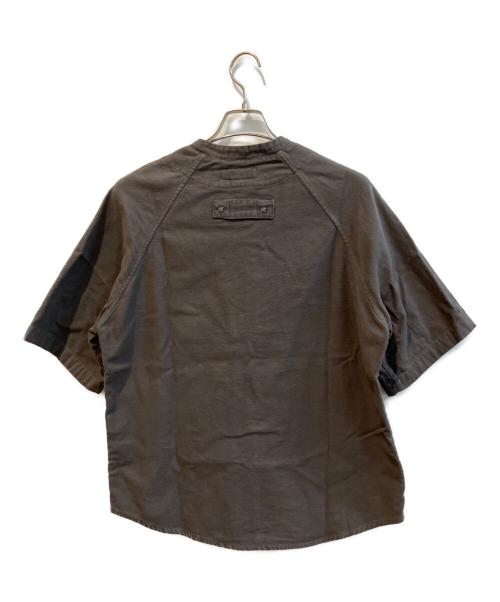 Champion（チャンピオン）Champion (チャンピオン) ZARA (ザラ) ベースボールシャツ グレー サイズ:Sの古着・服飾アイテム