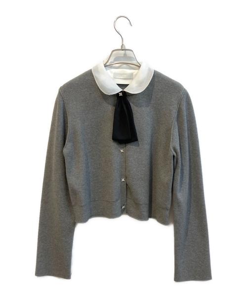 CELFORD（セルフォード）CELFORD (セルフォード) デタッチャブル総針カーディガン グレー サイズ:38の古着・服飾アイテム