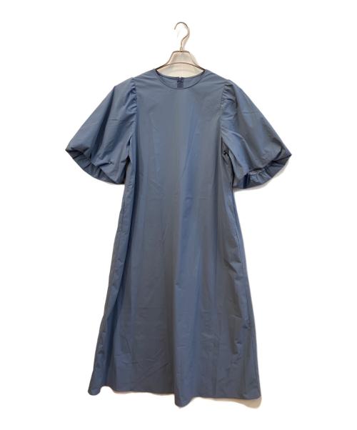UNFILO（アンフィーロ）UNFILO (アンフィーロ) ボリュームスリーブワンピース ブルー サイズ:ＸＸＬ 未使用品の古着・服飾アイテム