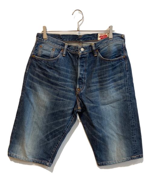 EVISU（エヴィス）EVISU (エヴィス) デニムハーフパンツ インディゴ サイズ:30の古着・服飾アイテム