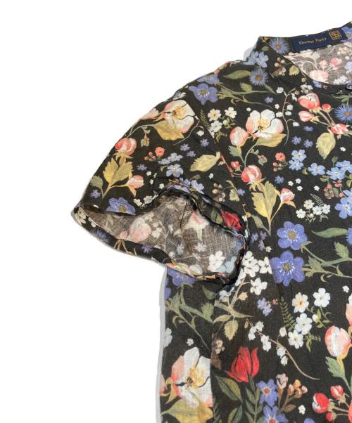 Shower Party（シャワーパーティー）Shower Party (シャワーパーティー) リバティプリントワンピース ネイビー サイズ:Sの古着・服飾アイテム