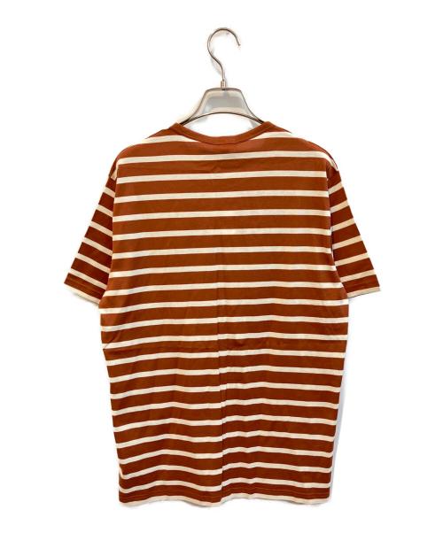 SUNSPEL（サンスペル）SUNSPEL (サンスペル) ボーダーTシャツ ホワイト×ブラウン サイズ:L 未使用品の古着・服飾アイテム