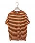SUNSPEL（サンスペル）の古着「ボーダーTシャツ」｜ホワイト×ブラウン