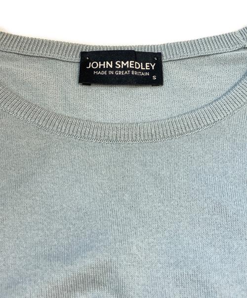 JOHN SMEDLEY（ジョンスメドレー）JOHN SMEDLEY (ジョンスメドレー) コットンニット スカイブルー サイズ:Sの古着・服飾アイテム