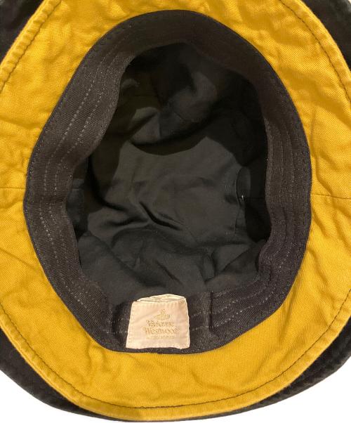 Vivienne Westwood（ヴィヴィアンウエストウッド）Vivienne Westwood (ヴィヴィアンウエストウッド) 90’Sレイヤードハット ブラック サイズ:57の古着・服飾アイテム