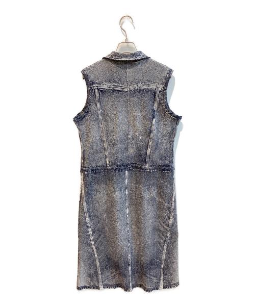TRUNK HIROKO KOSHINO（トランク ヒロコ コシノ）TRUNK HIROKO KOSHINO (トランク ヒロコ コシノ) 立体ストレッチデニムワンピース インディゴ サイズ:38の古着・服飾アイテム