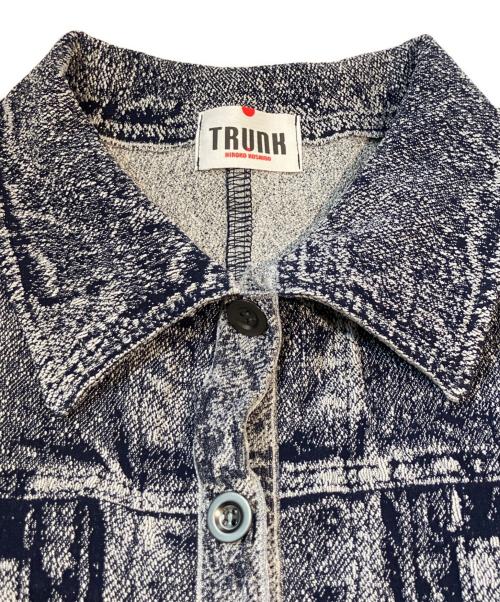 TRUNK HIROKO KOSHINO（トランク ヒロコ コシノ）TRUNK HIROKO KOSHINO (トランク ヒロコ コシノ) 立体ストレッチデニムワンピース インディゴ サイズ:38の古着・服飾アイテム