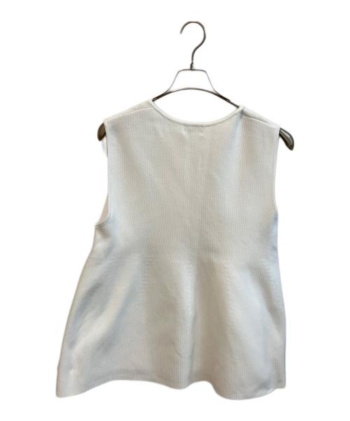 NOLLEY'S（ノーリーズ）NOLLEY'S (ノーリーズ) ノースリーブニット 5-0035-1-02-001 ホワイト サイズ:38の古着・服飾アイテム