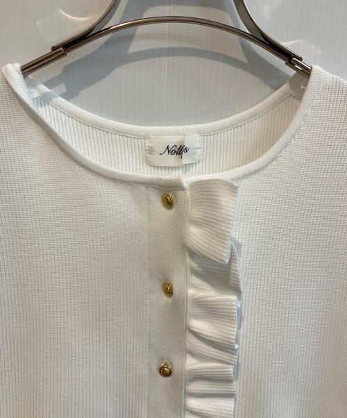 NOLLEY'S（ノーリーズ）NOLLEY'S (ノーリーズ) ノースリーブニット 5-0035-1-02-001 ホワイト サイズ:38の古着・服飾アイテム