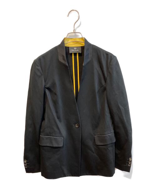 PS Paul Smith（ＰＳポールスミス）PS Paul Smith (ＰＳポールスミス) ノーカラージャケット ブラック サイズ:40の古着・服飾アイテム