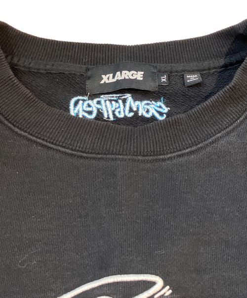 X-LARGE（エクストララージ）X-LARGE (エクストララージ) グラフィティロゴ クルーネックスウェット ブラック サイズ:XLの古着・服飾アイテム