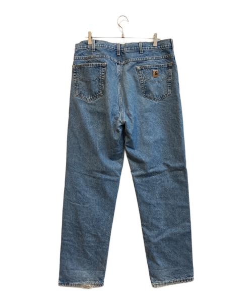 CarHartt（カーハート）CarHartt (カーハート) 裏チェックネルデニムパンツ インディゴ サイズ:96の古着・服飾アイテム