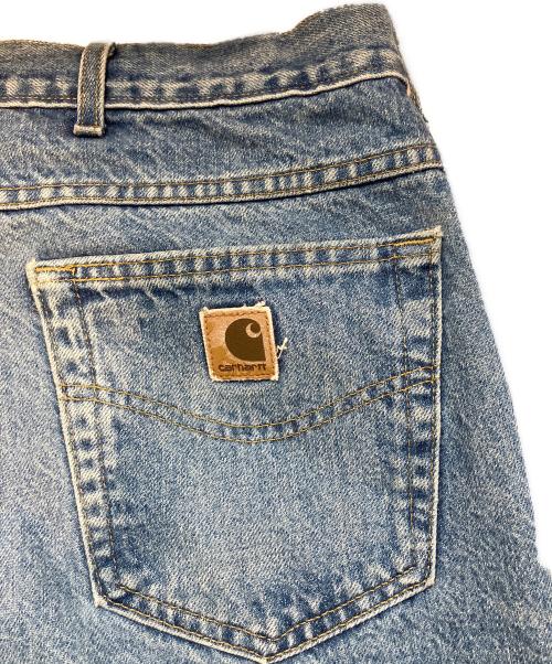 CarHartt（カーハート）CarHartt (カーハート) 裏チェックネルデニムパンツ インディゴ サイズ:96の古着・服飾アイテム