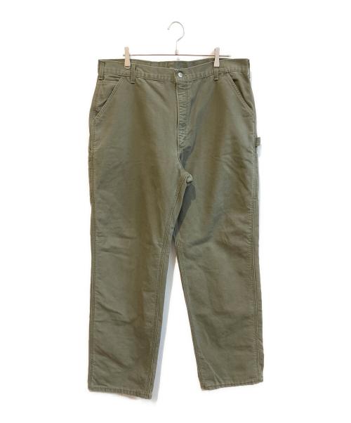 CarHartt（カーハート）CarHartt (カーハート) 裏チェックネルペインターパンツ カーキ サイズ:40の古着・服飾アイテム