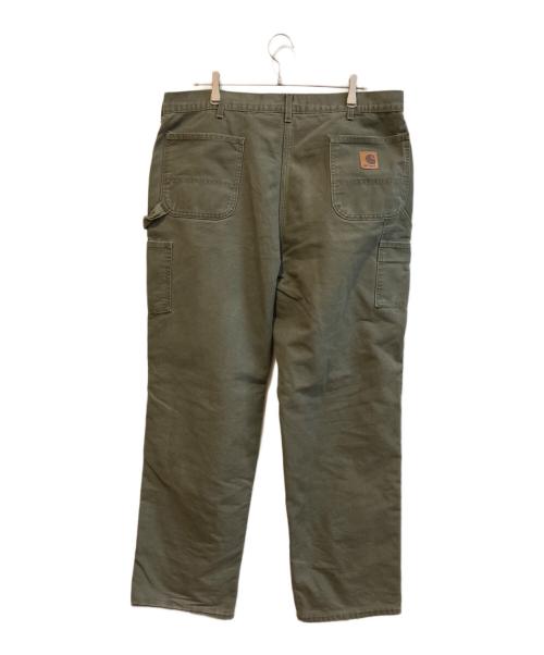 CarHartt（カーハート）CarHartt (カーハート) 裏チェックネルペインターパンツ カーキ サイズ:40の古着・服飾アイテム